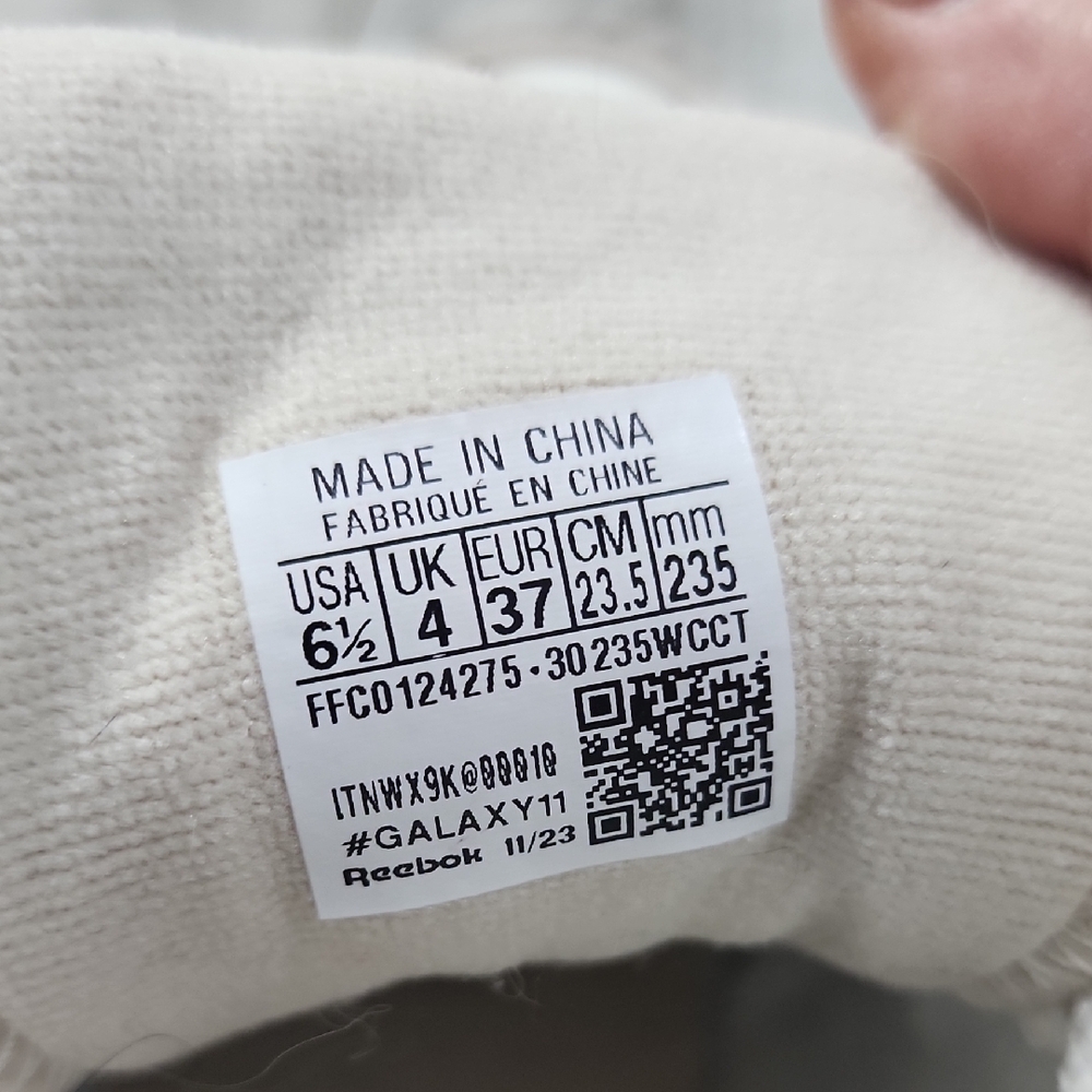 Reebok Women's White and Gray High-Top Sneakers - Picture 6 of 8